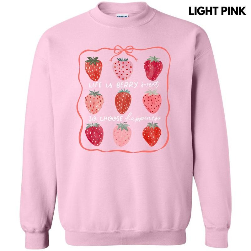 Choose Happiness Strawberry Collage Sweatshirt 'NLB' T-Shirts, Hoodie | HypeCrazeTee.com