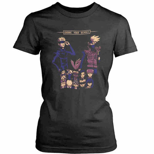 Choose Your Sensei Teacher Anime Womens T-Shirt Tee