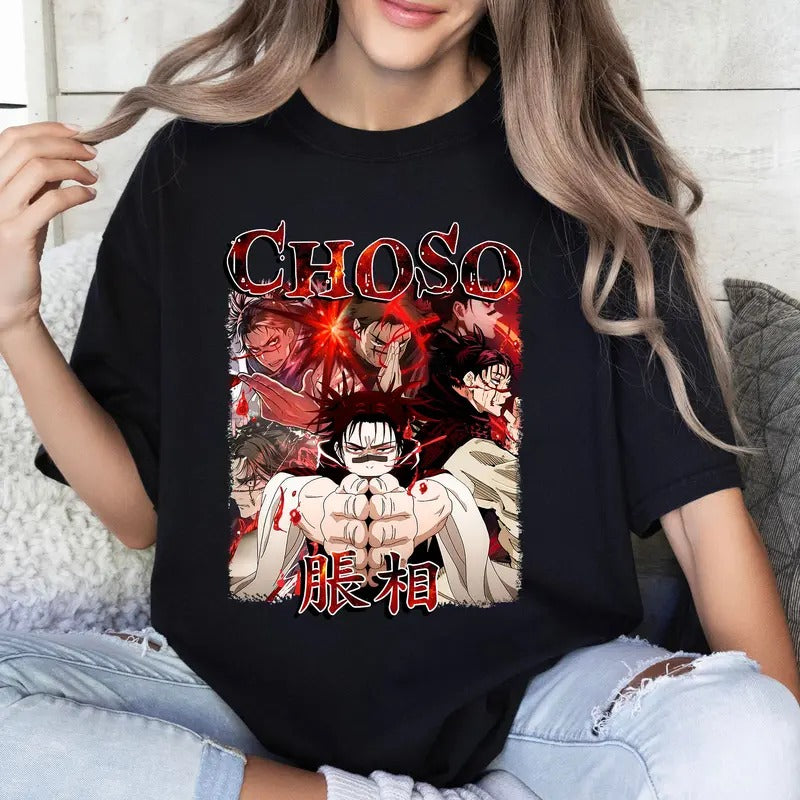 Choso JJK Character Tshirt Crewneck Hoodie Comfort Cotton Sweatshirt | HypeCrazeTee.com
