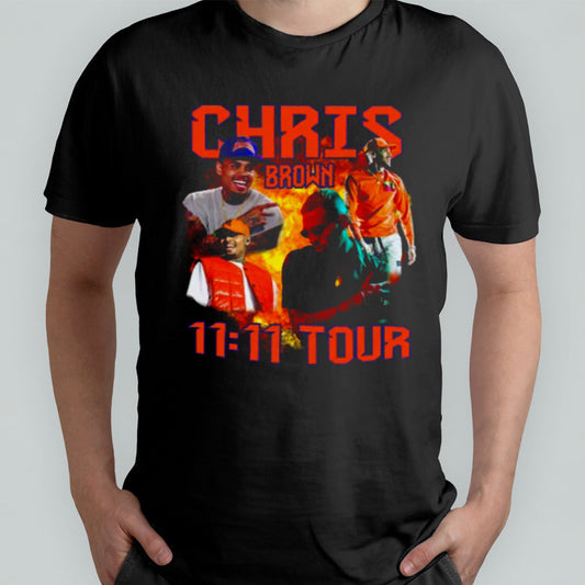 Chris Brown 11 11 Tour Collage T Shirt
