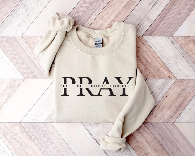 Christian Pray Sweatshirt, Women Of The Bible Sweater, Jesus Church Shirt Hoodie | HypeCrazeTee.com