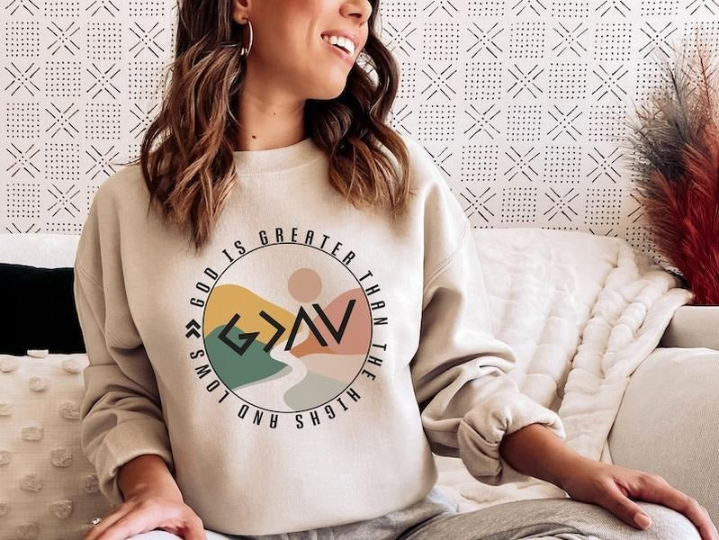 Christian Sweatshirt Verse Shirt Christian Apparel Faith Sweatshirt Christian Crewneck Christian Gift Aesthetic Clothing...