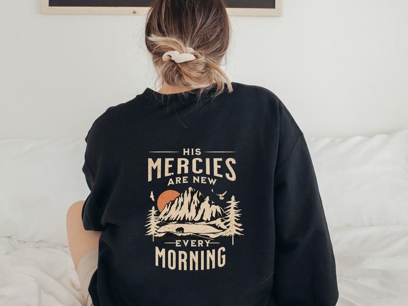 Christian Sweatshirt Verse Shirt Christian Apparel Faith Sweatshirt Christian Crewneck Christian Gift Aesthetic Clothing...
