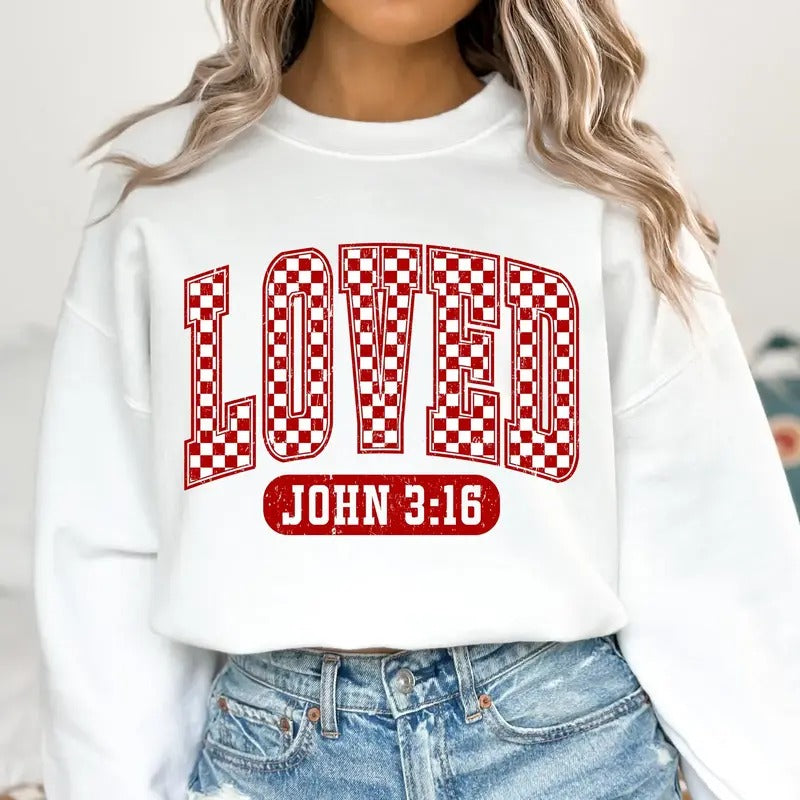 Christian Valentines Sweatshirt, Valentine Vibes Sweatshirt Women, Jesus Valentine, Girlfriend Valentine T-Shirts, Hoodie