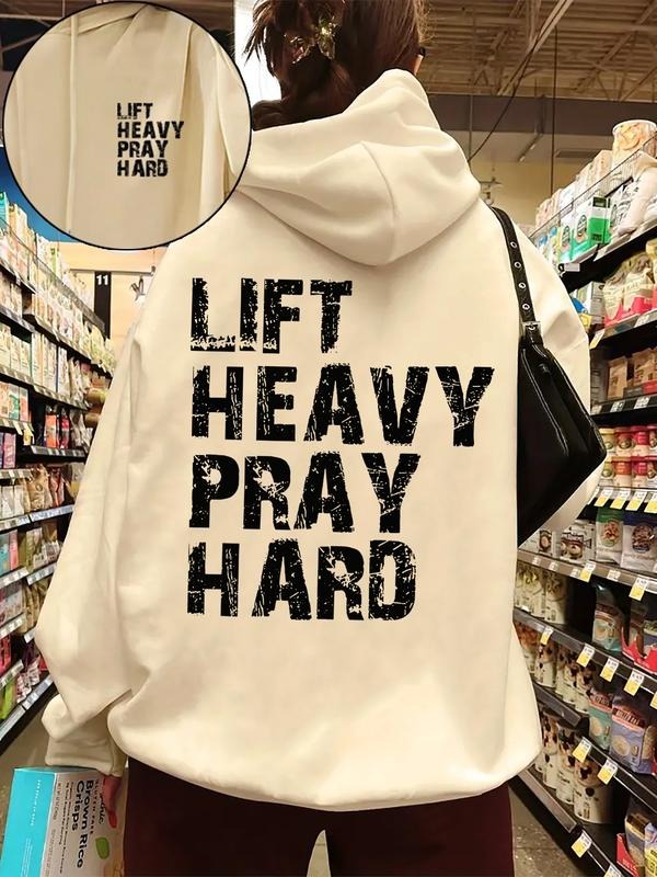 Christian Women's Fitness Hoodie, Fashion Sporty Sweatshirt, Gift for Faithful Gym Friends, Casual Loose-Fitting Fall &...