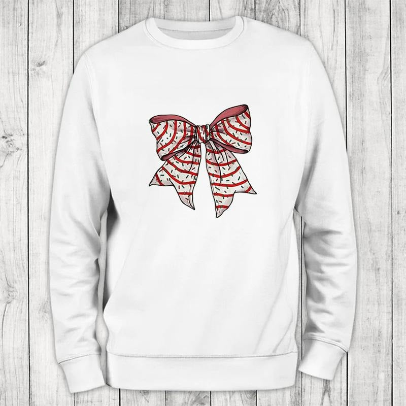 Christmas | Christmas Cake Bow Sweatshirt T-Shirts, Hoodie | HypeCrazeTee.com