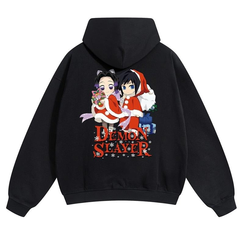 Christmas Anime Graphic Hoodies Fall Outfits Outfits Men Hoodies Men Vacation Outfits Sweater Longsleeveshirt Fall Outfit...