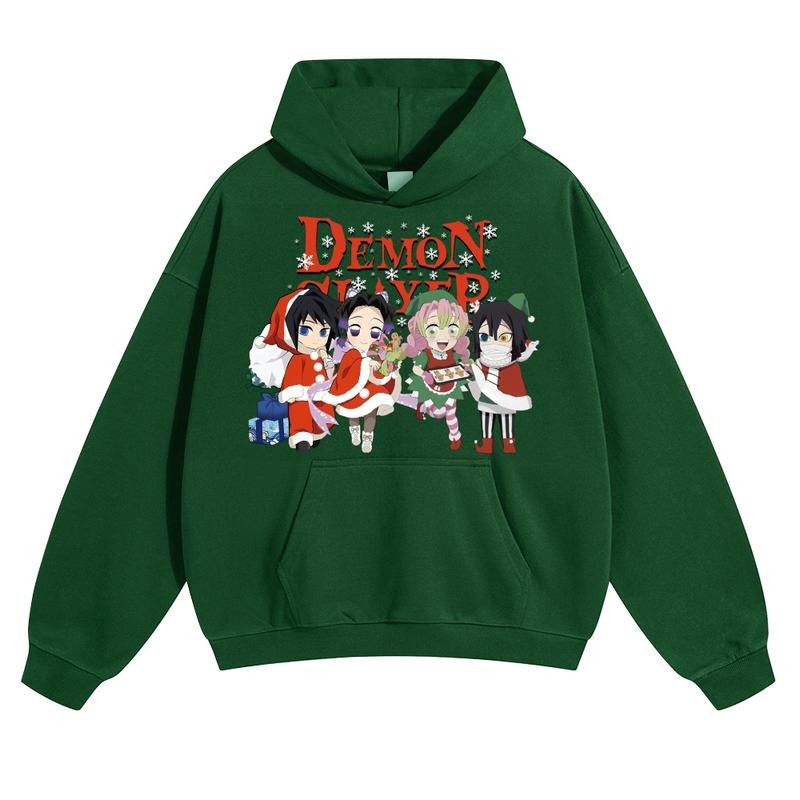 Christmas Anime Graphic Hoodies Fall Outfits Outfits Men Hoodies Men Vacation Outfits Sweater Longsleeveshirt Fall Outfit...