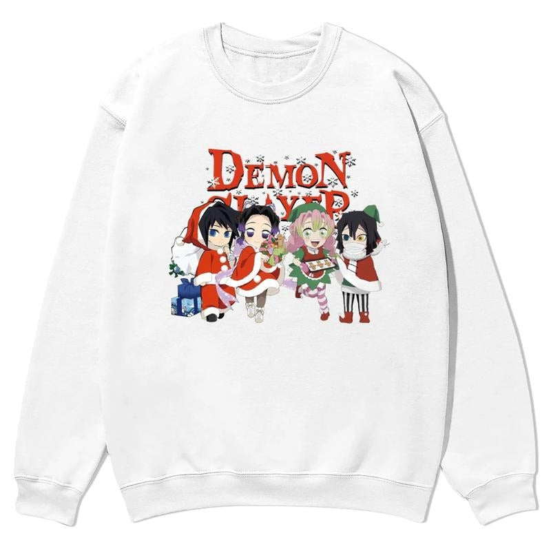 Christmas Anime Graphic Hoodies Fall Outfits Outfits Men Hoodies Men Vacation Outfits Sweater Longsleeveshirt Fall Outfit...