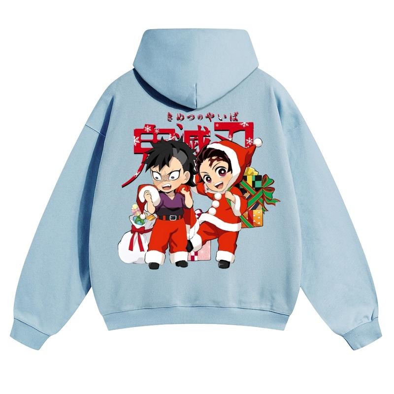 Christmas Anime Graphic Hoodies Fall Outfits Outfits Men Hoodies Men Vacation Outfits Sweater Longsleeveshirt Fall Outfit...