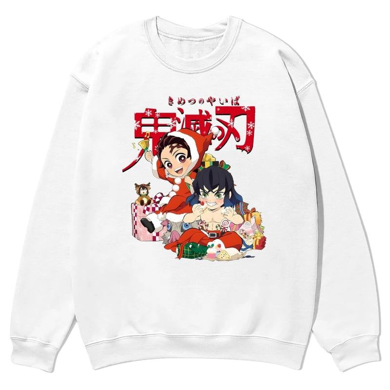 Christmas Anime Graphic sweatshirt Fall Outfits Outfits Men sweatshirt Men Vacation Outfits Sweater Longsleeveshirt Fall...