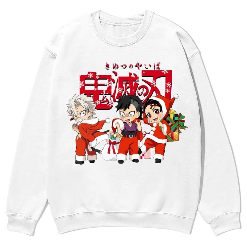 Christmas Anime Graphic sweatshirt Fall Outfits Outfits Men sweatshirt Men Vacation Outfits Sweater Longsleeveshirt Fall...