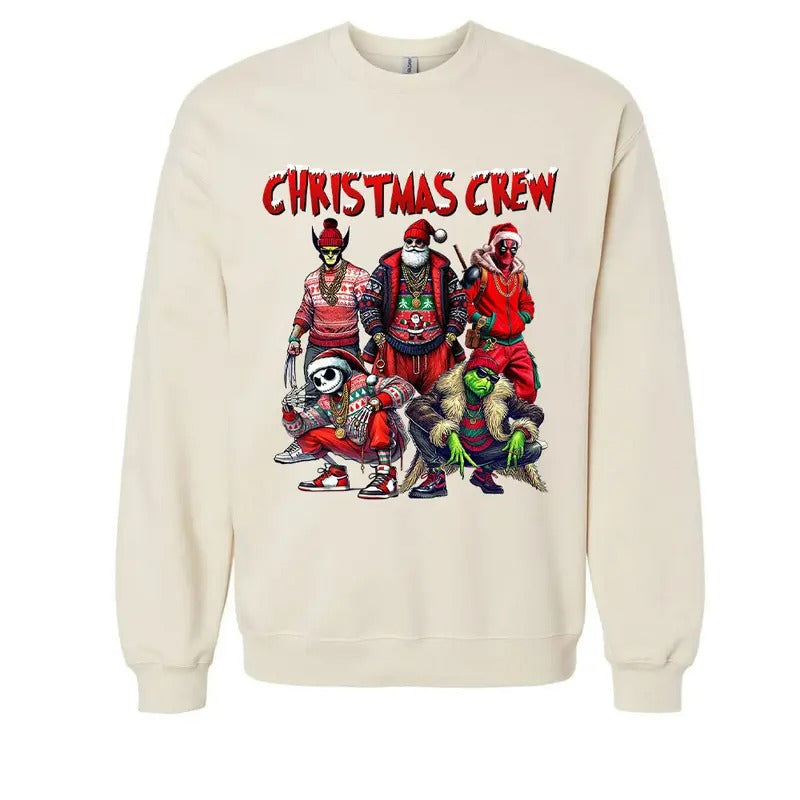 Christmas Crew Shirt, Christmas Movies Shirt, Xmas Graphic Tee Comfort Cotton Fabric Menswear style 02 Hoodie, Sweatshirt