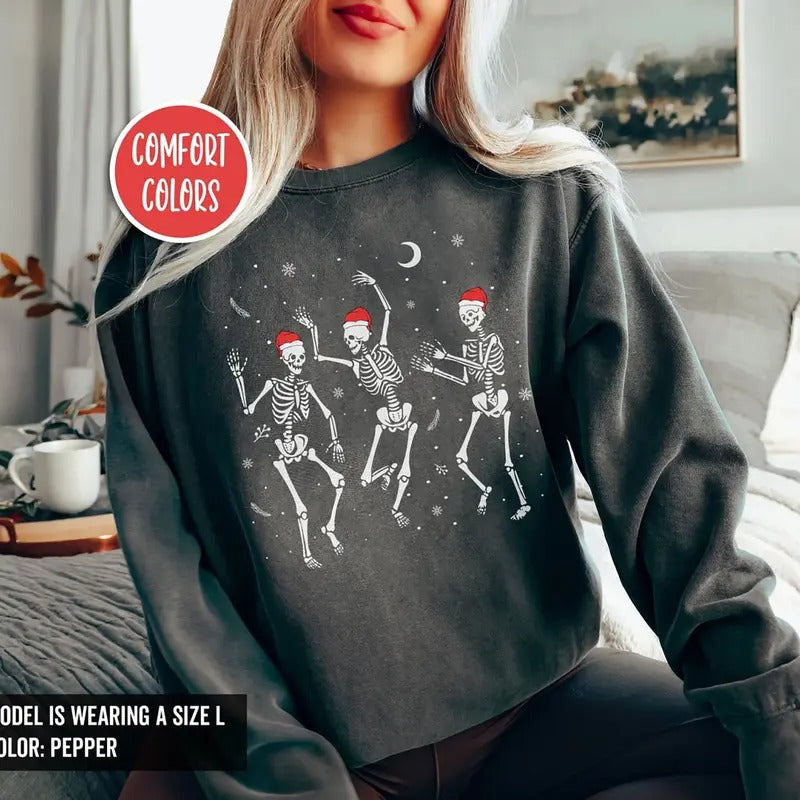 Dancing Skeleton Skeleton Dancing Skeleton Xmas T-Shirts, Hoodie, Sweatshirt