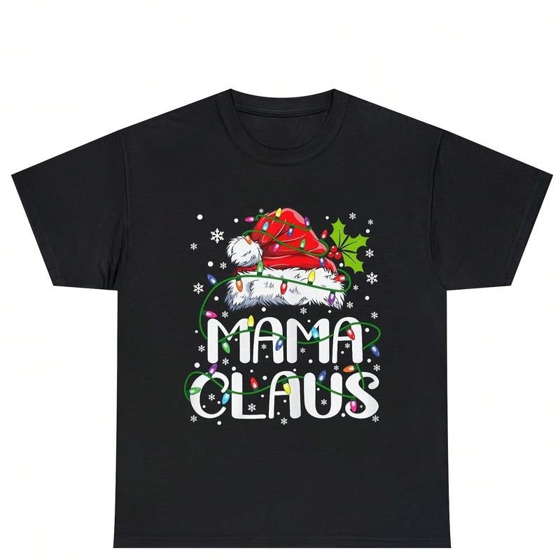 Christmas Mama Shirt, Christmas Mama Shirt, Mama Claus Shirt, Family Christmas Shirt, Holiday Mom Shirt, Family Christmas...