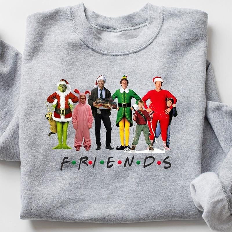 Christmas Movie Characters Crewneck Sweatshirt, Hoodie, T-shirt, Cute Christmas Gifts | HypeCrazeTee.com