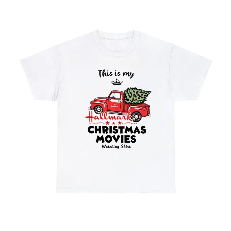 Christmas Movie Time T-Shirt Holiday Viewing Graphic Tee Hoodie, Sweatshirt | HypeCrazeTee.com