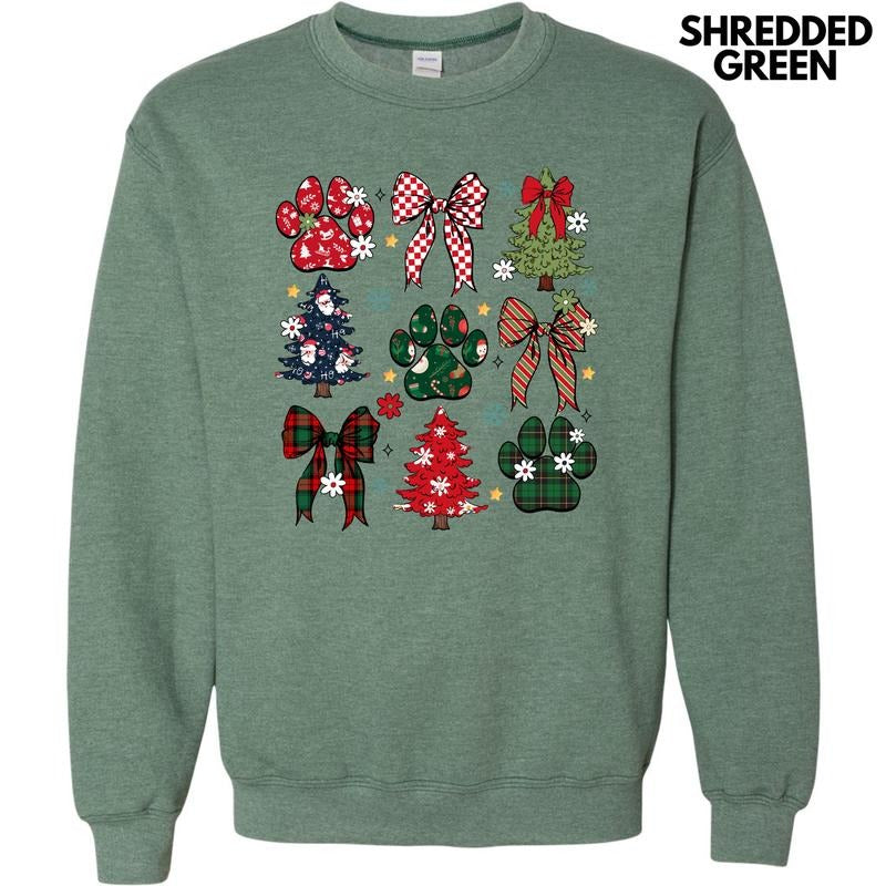 Christmas Paws Collage Sweatshirt 'NLB' T-Shirts, Hoodie | HypeCrazeTee.com
