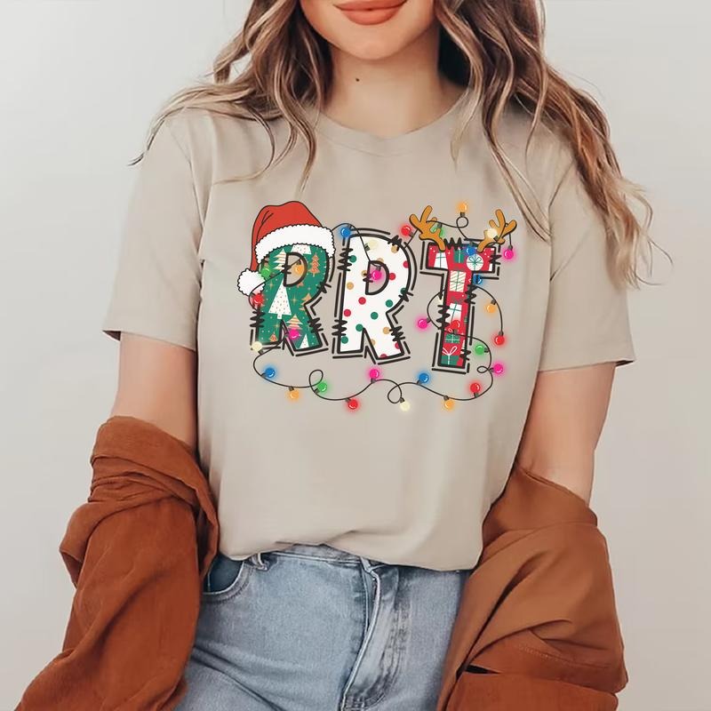 Christmas RRT Unisex T-shirt for Women, Respiratory Therapist Shirt, Rapid Response Team Tee Hoodie, Sweatshirt
