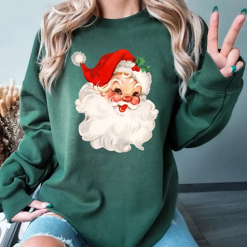 Christmas Sweatshirt - Unisex Classic Fit Crewneck Sweatshirt & Hoodie - Cotton Fabric Womenswear T-Shirts | HypeCrazeTee.com