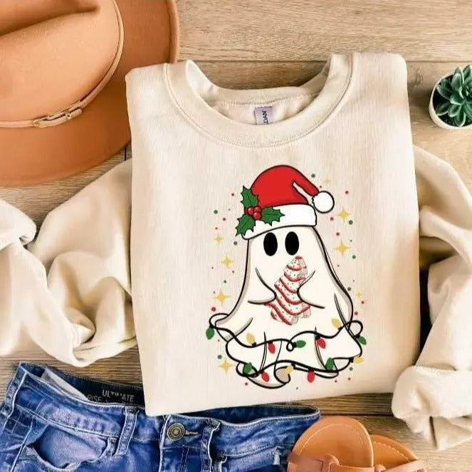 Christmas Sweatshirt, Christmas Sweater, Christmas Crewneck, Christmas Tree Sweatshirt, Holiday Sweaters for Women,...