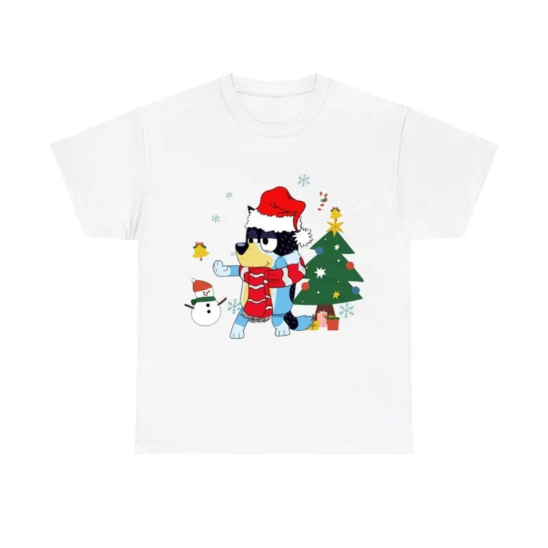Christmas Tee, Cartoon Dog Cute Christmas Shirt Hoodie, Sweatshirt | HypeCrazeTee.com