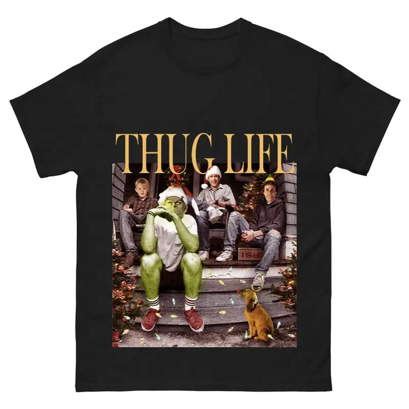 Christmas Thug Tee LifeShirt, Funny Graphic Design Tee, Perfect for Movie Buffs. Hoodie, Sweatshirt | HypeCrazeTee.com