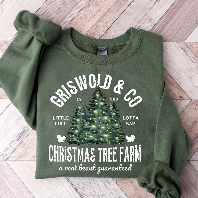 Christmas Tree Farm Clark Griswold Co Movie National Lampoon's Christmas Vacation Lotta Sap Graphic Printed Unisex...