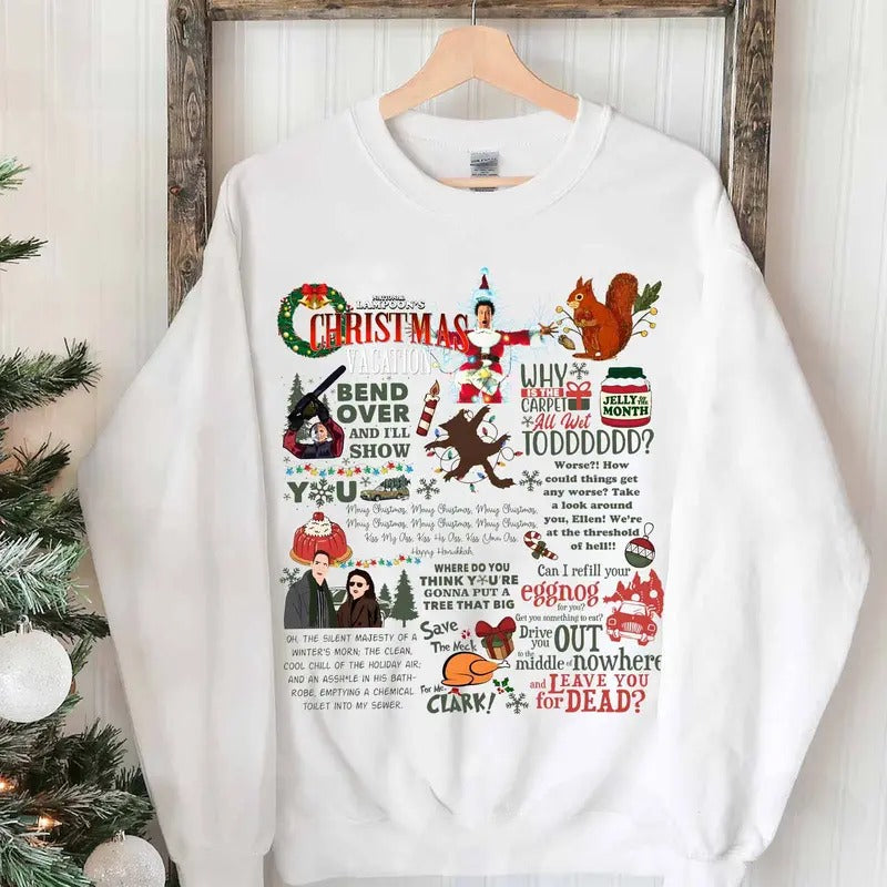 Christmas Vacation Rant New Sweatshirt, National Lampoons Sweatshirt T-Shirts, Hoodie | HypeCrazeTee.com