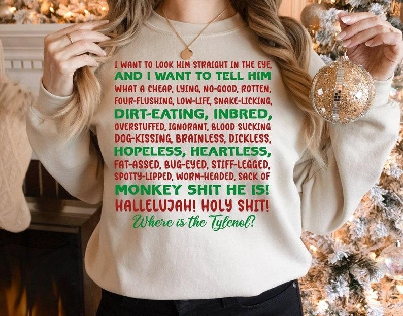 Christmas Vacation Rant Shirt, Where's the Tylenol, Griswold Family Christmas, Cheap Lying No-Good Rotten Shirt, National...