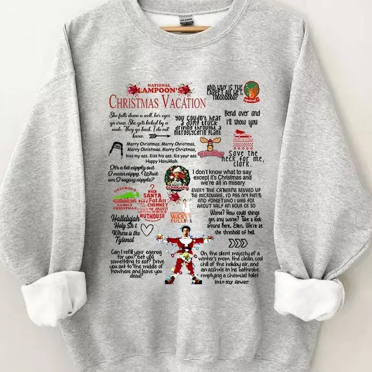 Christmas Vacation Rant Sweatshirt, Christmas Vacation Quotes, Clark Griswold Sweatshirt, National Lampoons Vacation...