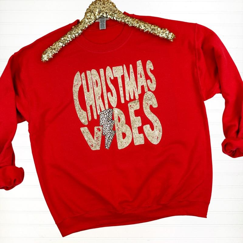 Christmas Vibes Gildan Sweatshirt T-Shirts, Hoodie | HypeCrazeTee.com