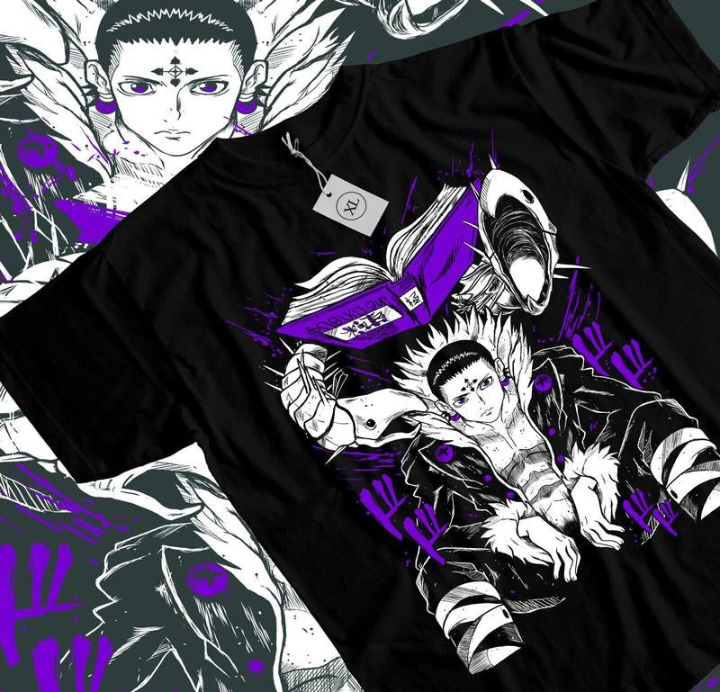 Chrollo Book Hunter X Hunter T-Shirt S-4XL Manga HXH Anime Graphic Tee Tshirt S-4XL Hoodie, Sweatshirt | HypeCrazeTee.com