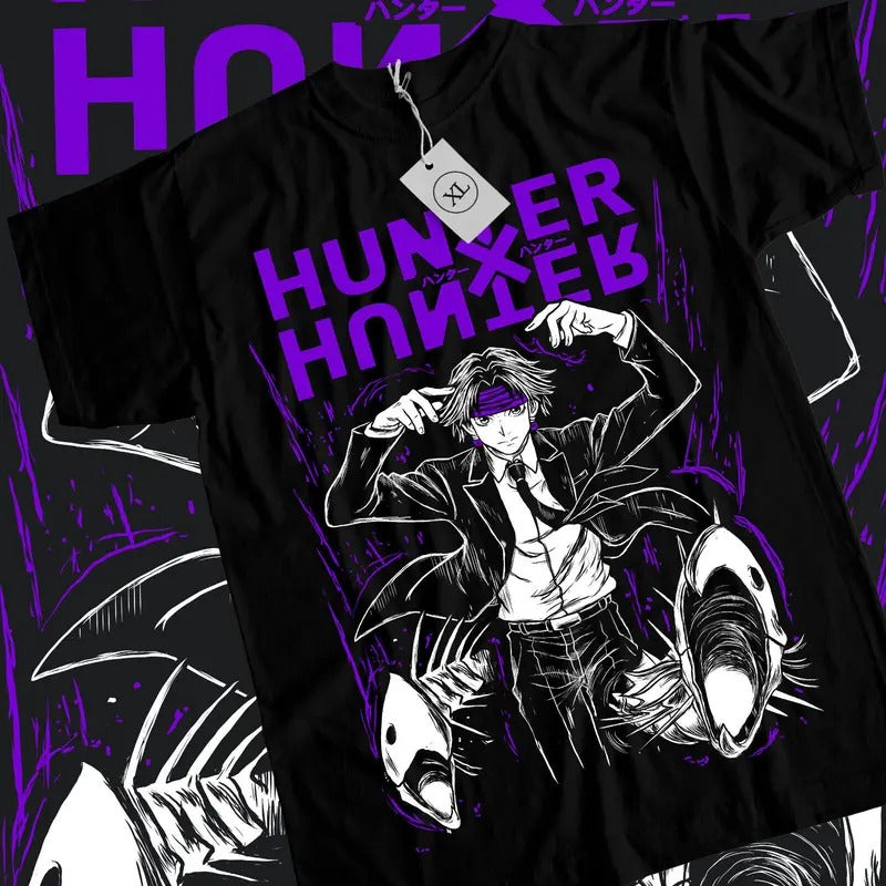 Chrollo Lucilfer T-Shirt S-4XL Hunter X Hunter HXH Anime Graphic Tee Tshirt S-4XL Hoodie, Sweatshirt | HypeCrazeTee.com