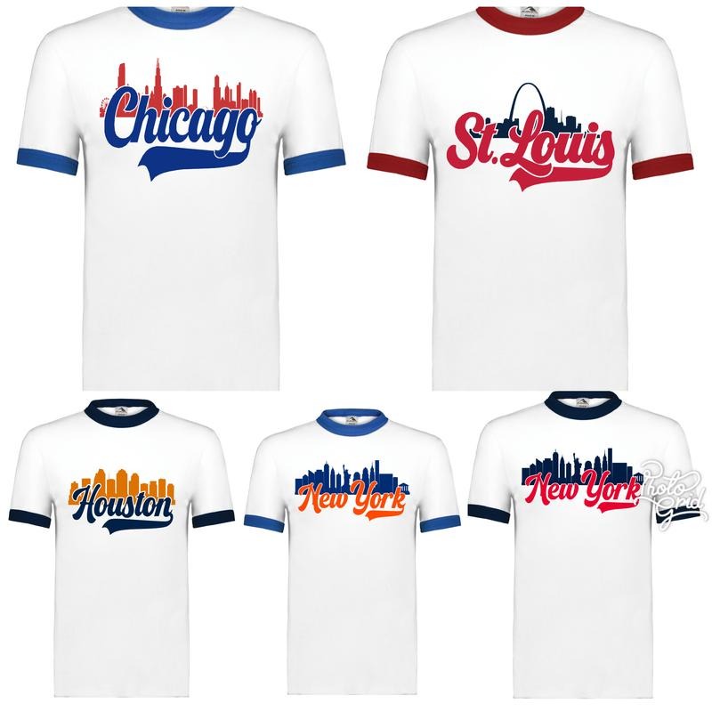 City Skyline Baseball Ringer T Shirt Hoodie, Sweatshirt | HypeCrazeTee.com