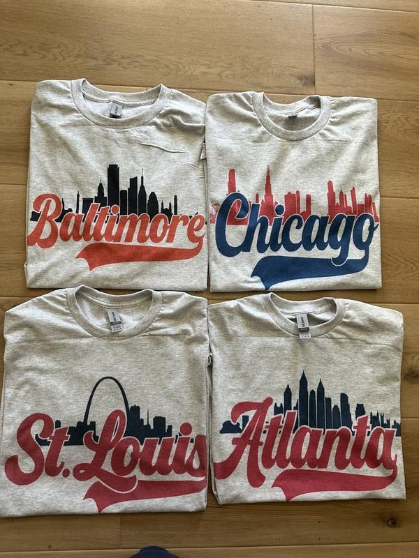 City Skyline Baseball T Shirt Hoodie, Sweatshirt | HypeCrazeTee.com
