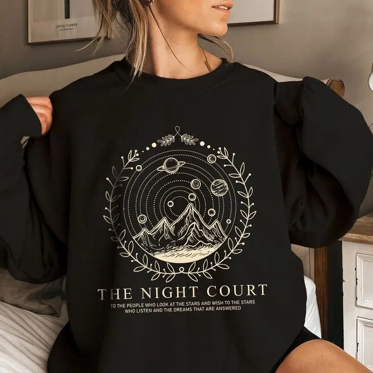 City of Starlight Velaris Sweatshirt - ACOTAR Night Court , Velaris Fan Merch, SJM Shirt Hoodie | HypeCrazeTee.com