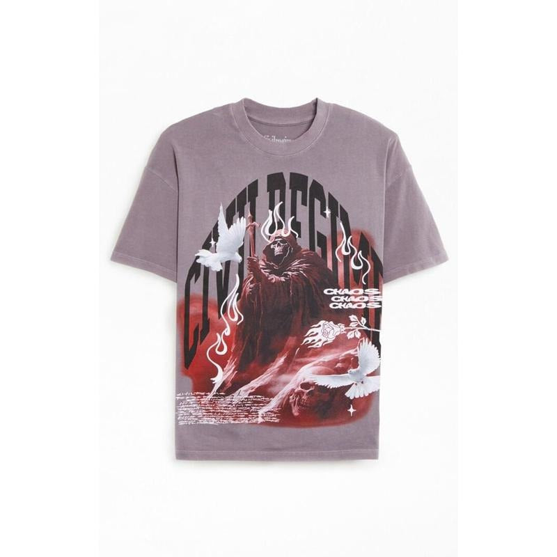 Civil Men's Mount Chaos American Classic T-Shirt - Multicolor Hoodie, Sweatshirt | HypeCrazeTee.com