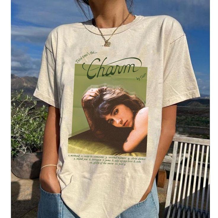 Clairo Charm T-Shirt, Album Cover Graphic Tee, Indie Band Gift Tee Hoodie, Sweatshirt | HypeCrazeTee.com