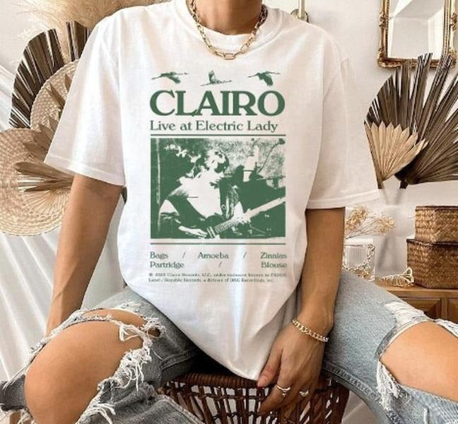 Clairo Sling Album Live at Electric Lady Unisex Tee, CLAIRO Sling tracklist inspired Tshirt Hoodie, Sweatshirt