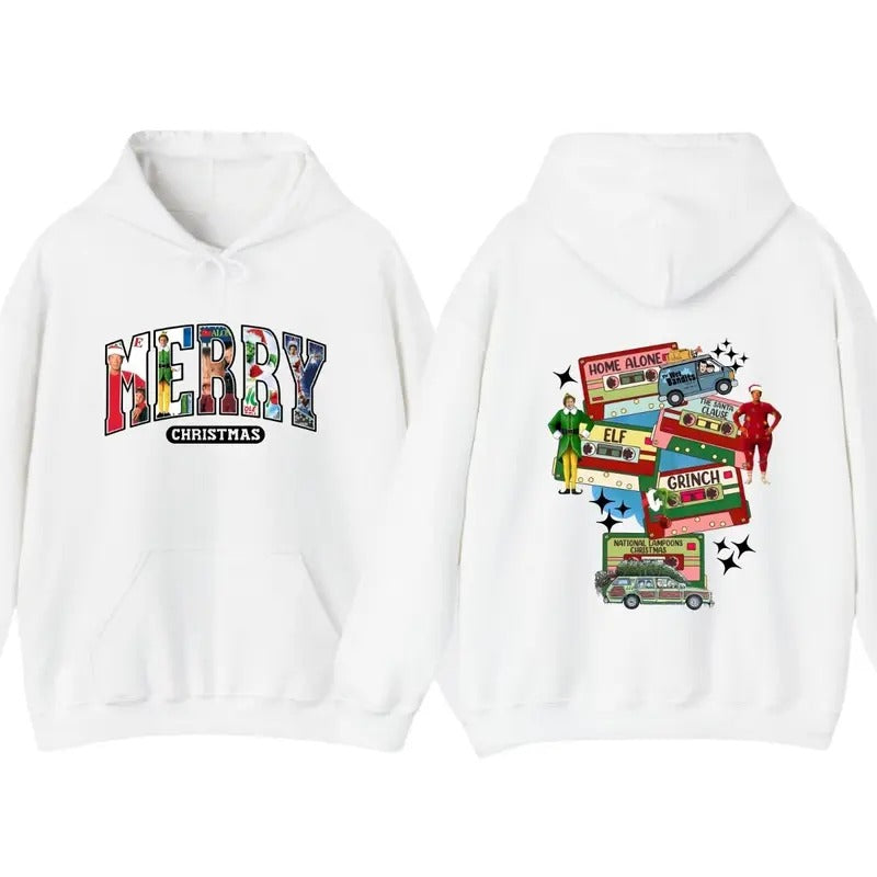 Classic 90s Christmas Movies Shirt, Hoodie, Retro Shirt Sweatshirt | HypeCrazeTee.com