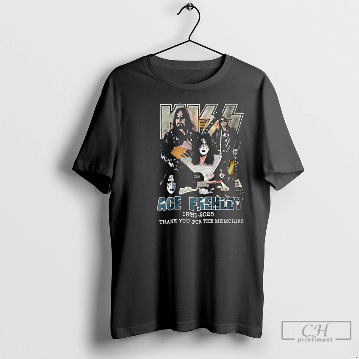 Classic Ace Frehley Memorial T Ornamentt 1951 2025 Thank You For The Memories Circle Black T-Shirts, Hoodie, Sweatshirt