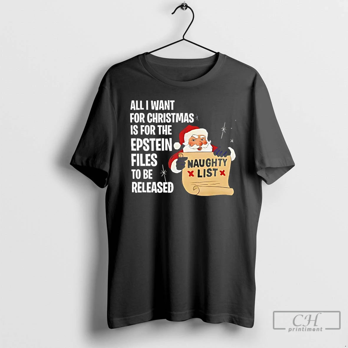 Classic All I Want For Christmas Is For The Epstein Files T-Shirts, Hoodie, Sweatshirt | HypeCrazeTee.com