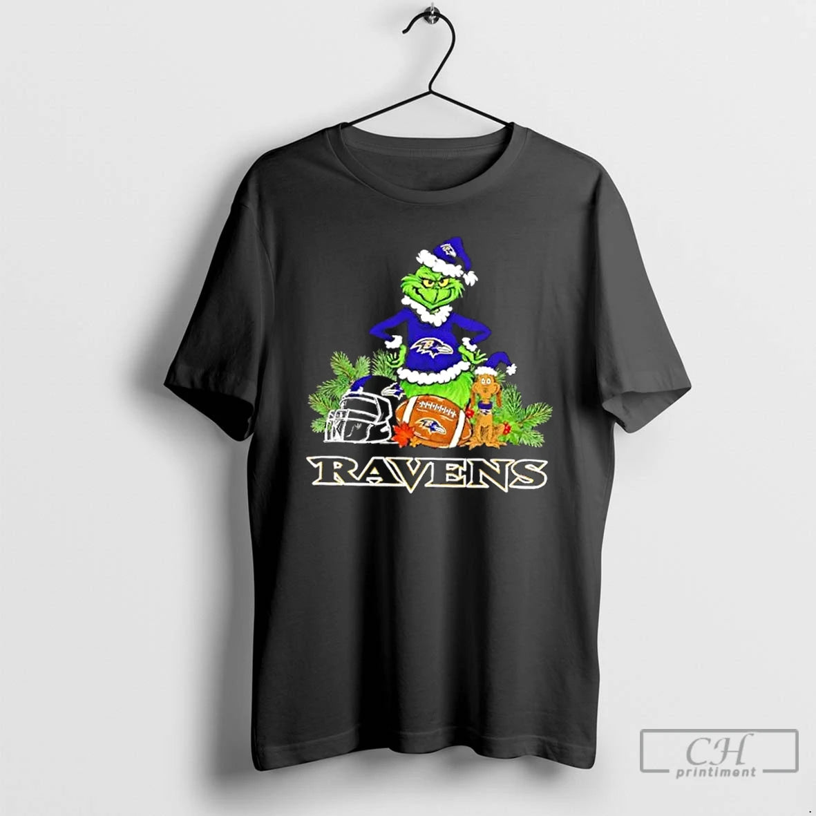 Classic Baltimore Ravens Football X Grinch Merry Christmas Graphic T-Shirts, Hoodie, Sweatshirt | HypeCrazeTee.com