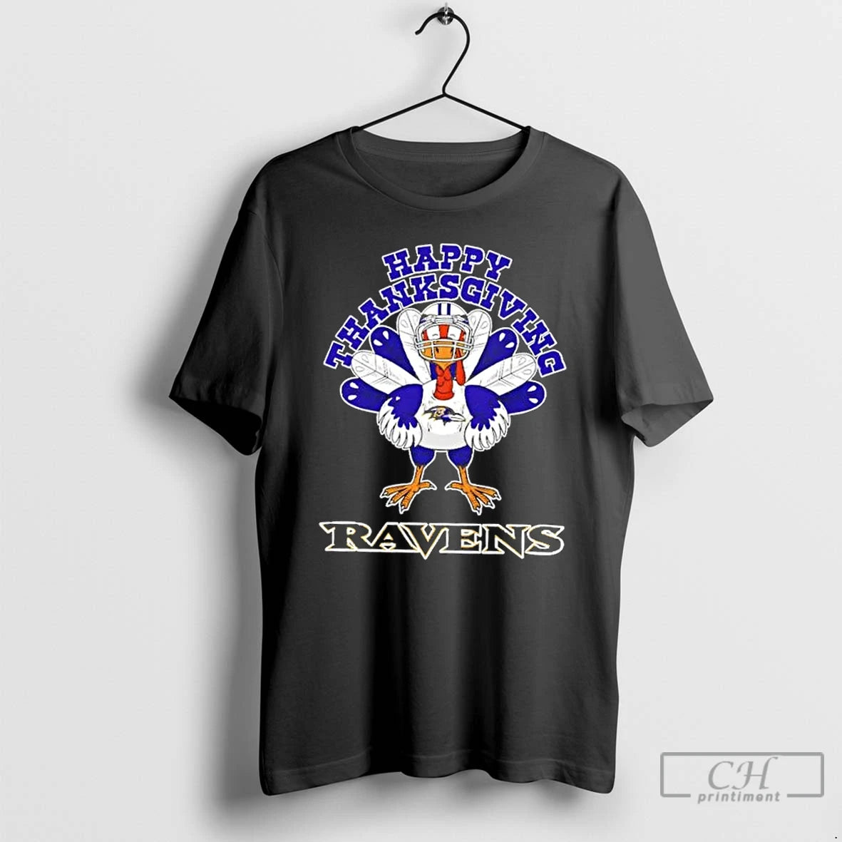 Classic Baltimore Ravens X Turkey Happy Thanksgiving Graphic T-Shirts, Hoodie, Sweatshirt | HypeCrazeTee.com