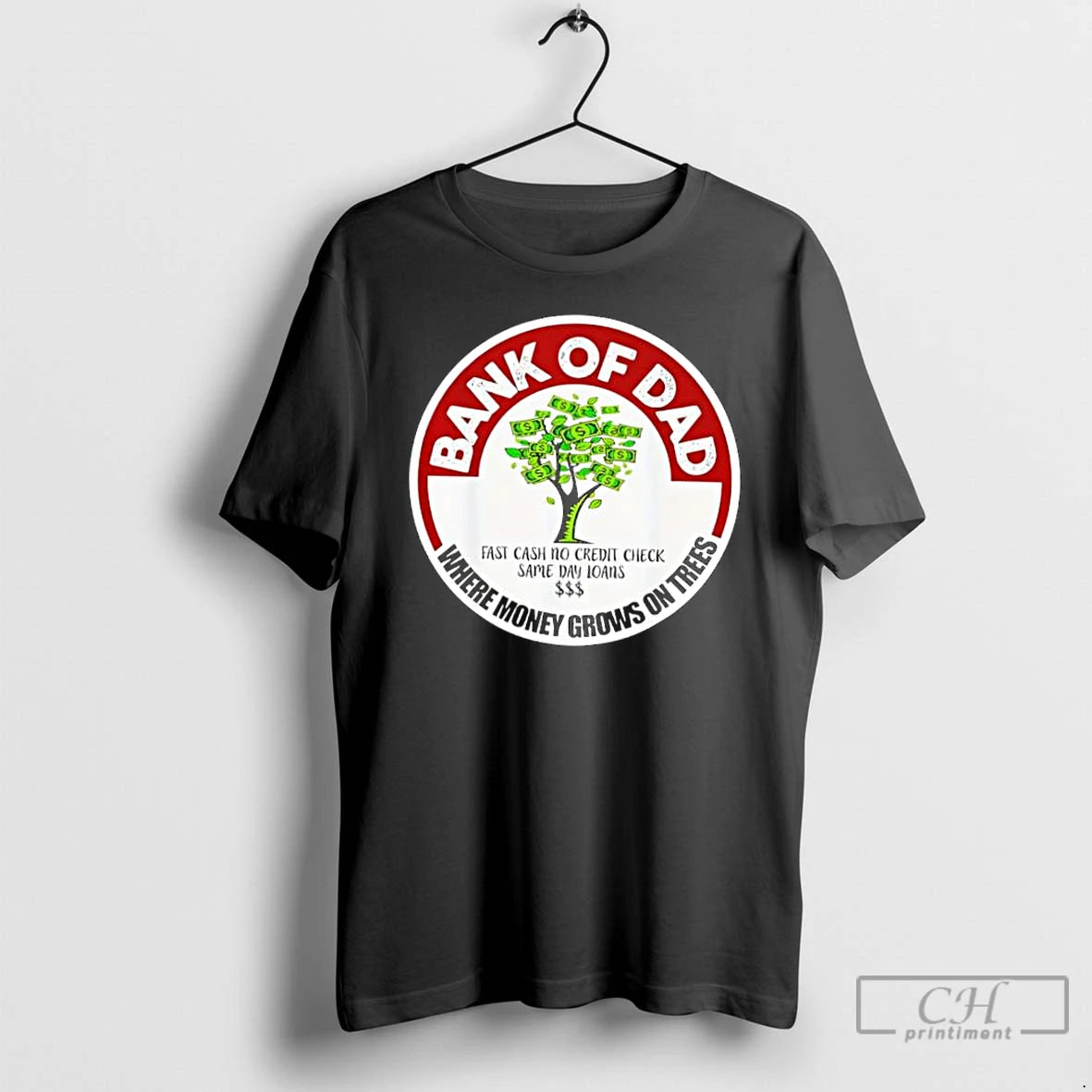 Classic Bank Of Dad Where Money Grows On Trees Logo Stylish T-Shirts, Hoodie, Sweatshirt | HypeCrazeTee.com
