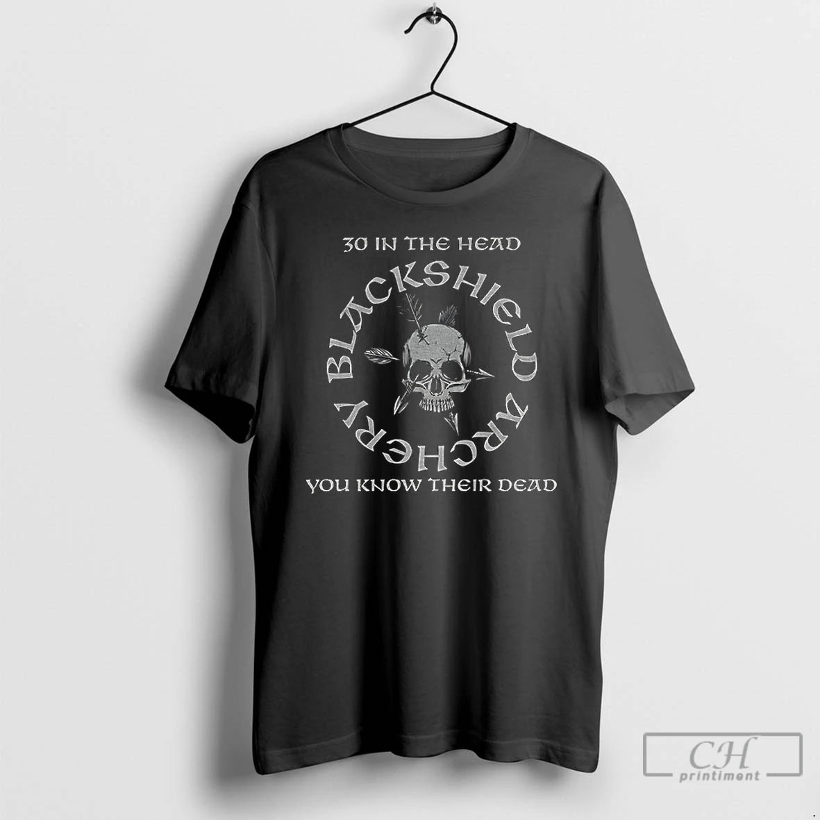 Classic Blackshield Archery 30 In The Head You Know Their Dead Logo T Shirts Sweater Hoodie, Sweatshirt | HypeCrazeTee.com