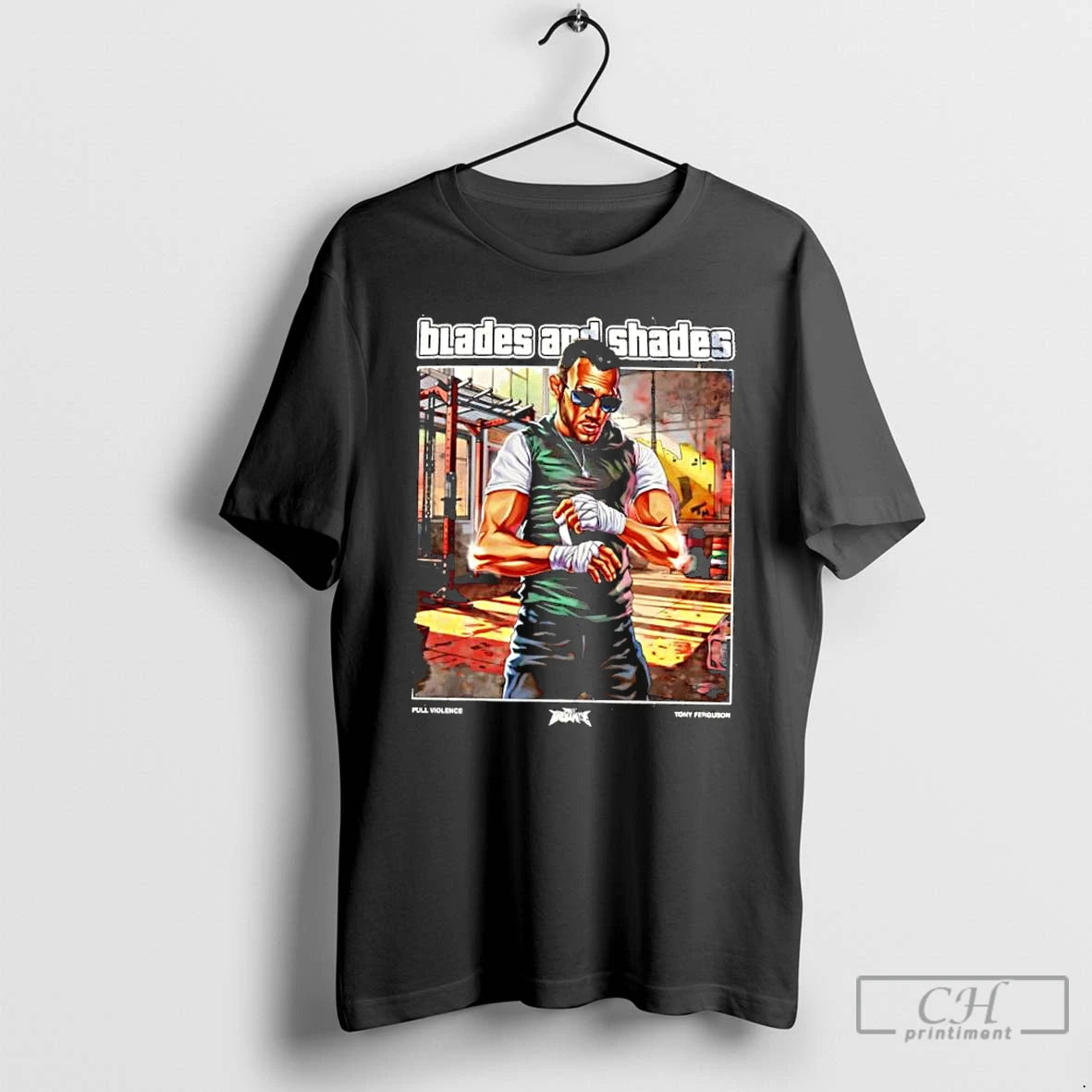 Classic Blades And Shades Tony Ferguson T-Shirts, Hoodie, Sweatshirt | HypeCrazeTee.com