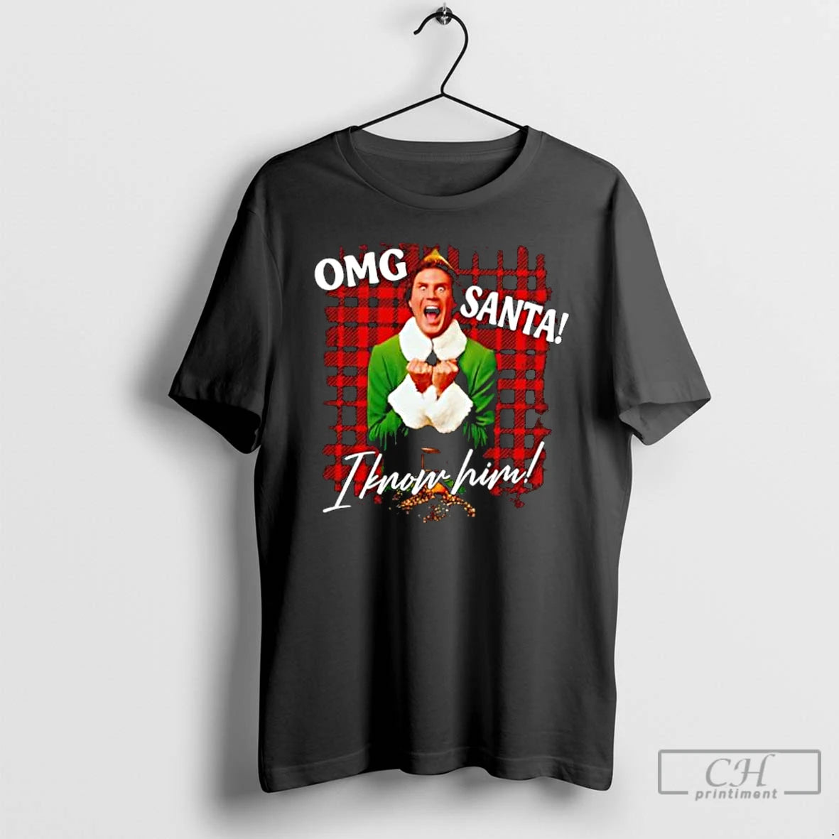 Classic Buddy The Elf Omg Santa I Know Him Stylish T-Shirts, Hoodie, Sweatshirt | HypeCrazeTee.com