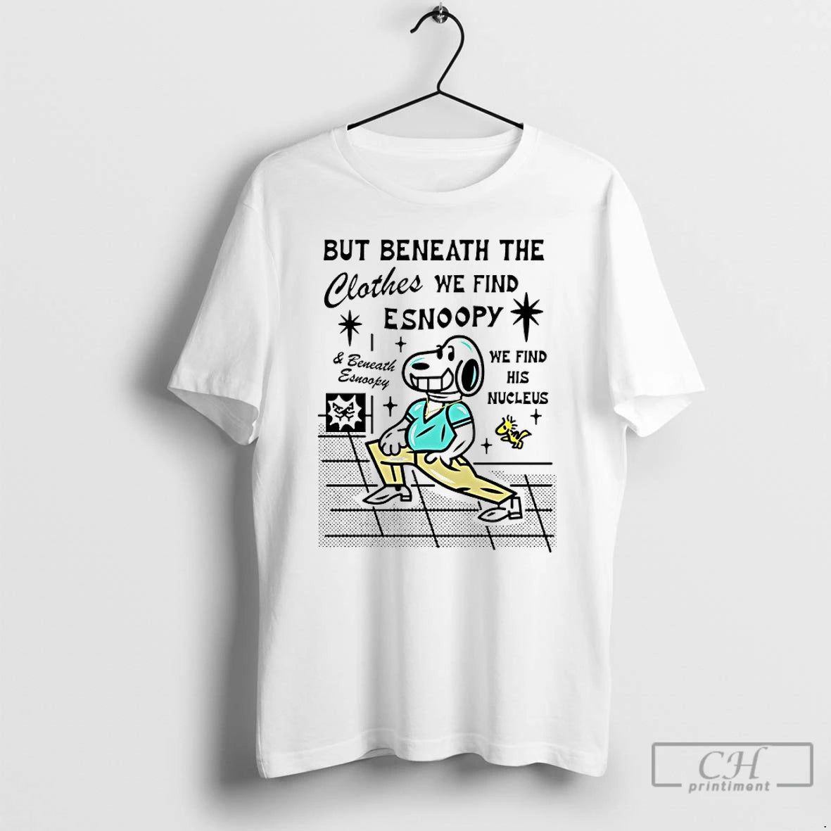Classic But Beneath The Clothes We Find Esnoopy T-Shirts, Hoodie, Sweatshirt | HypeCrazeTee.com